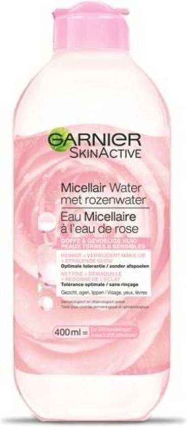 SkinActive eau micellaire nettoyante à l'eau de rose, 400 ml – Garnier :  Nettoyant