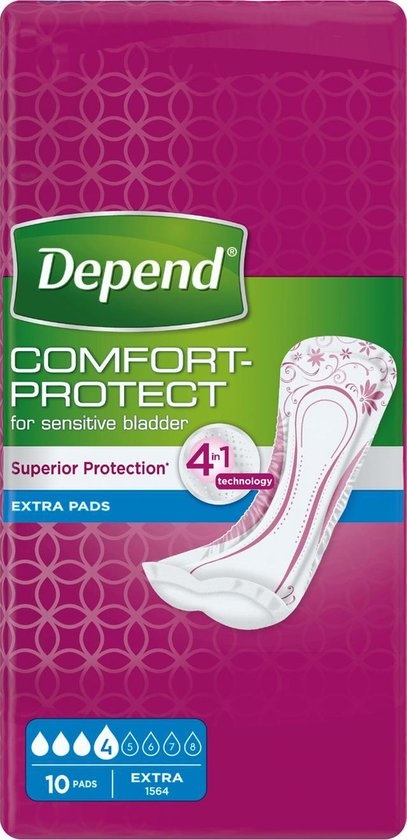 Depend Coussin d'incontinence Extra - 10 pièces