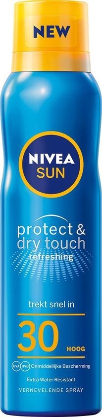 NIVEA SUN Sonnenschutzmittel - Sonnenschutzspray schützen und auffrischen - Lichtschutzfaktor 30 - 200 ml