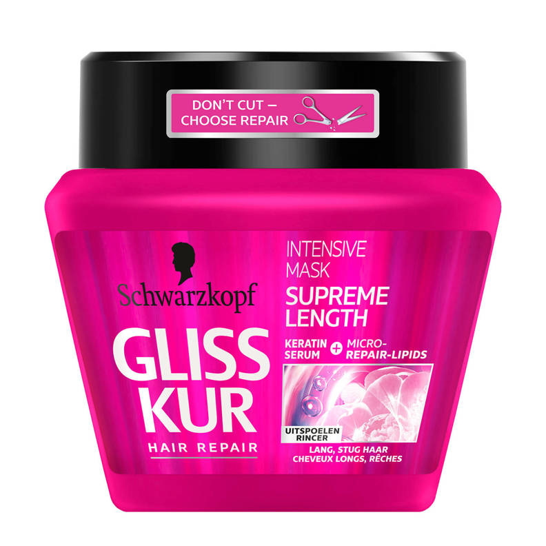 Schwarzkopf Gliss Kur Behandlung Supreme Length Haarmaske - 300 ml
