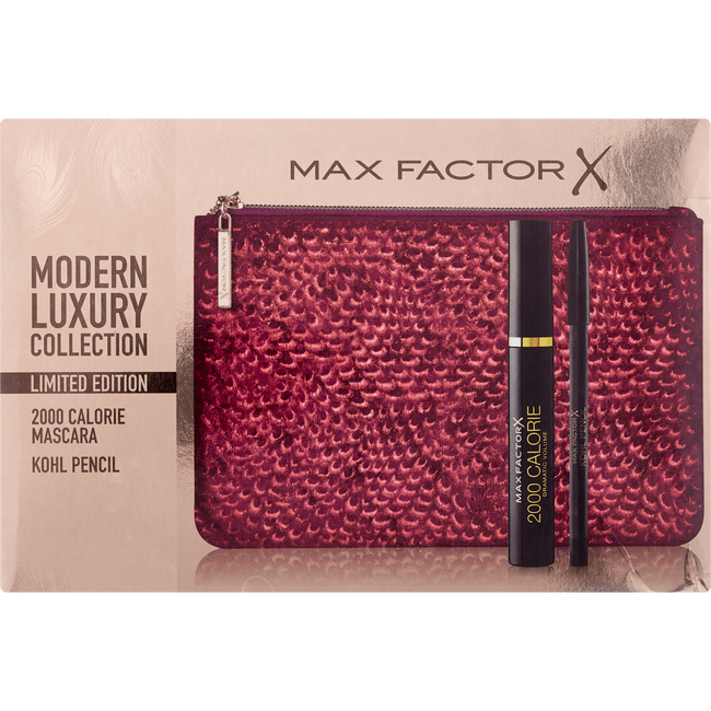 Max Factor 2000 Kalorien Wimperntusche + Kohl Bleistift + Beutel Geschenkset