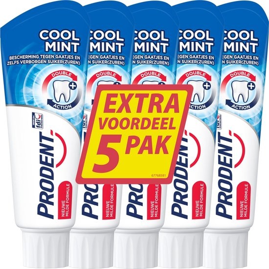 Prodent Dentifrice Coolmint 5 x 75 ml - Pack économique
