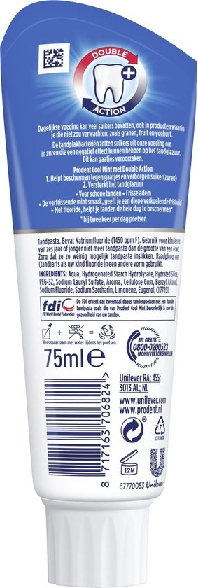 Prodent Toothpaste Coolmint 5 x 75 ml - Value pack