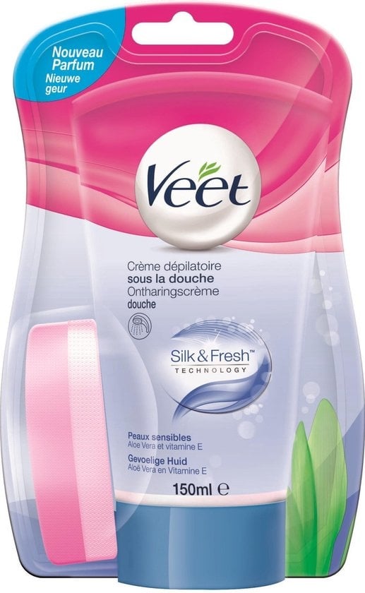 Crème dépilatoire Veet - Peau sensible - Sous la douche - 150 ml