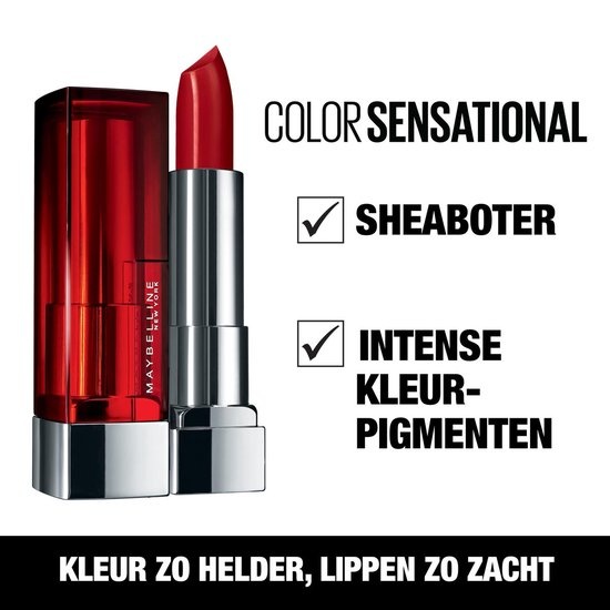 Cream 177 Bare - - Onlinevoordeelshop - Lipstick Nude Reveal Color Sensational Maybelline