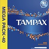 Tampons Tampax Super Plus - 40 pièces - Avec manchon d'insertion - Emballage endommagé