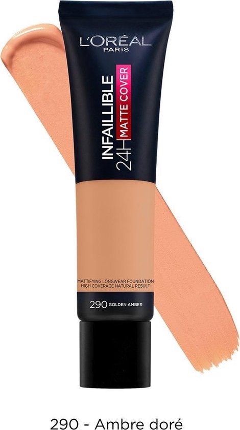 L'Oréal Paris Infaillible 24H Matte Cover Foundation - 290 Ambre Doré - 35 ml