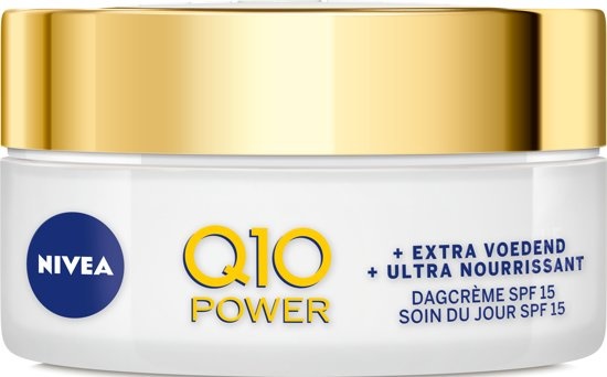 Q10 Power + Crème de jour anti-rides extra nourrissante - Huile d'argan SPF 15-50 ml - Emballage endommagé