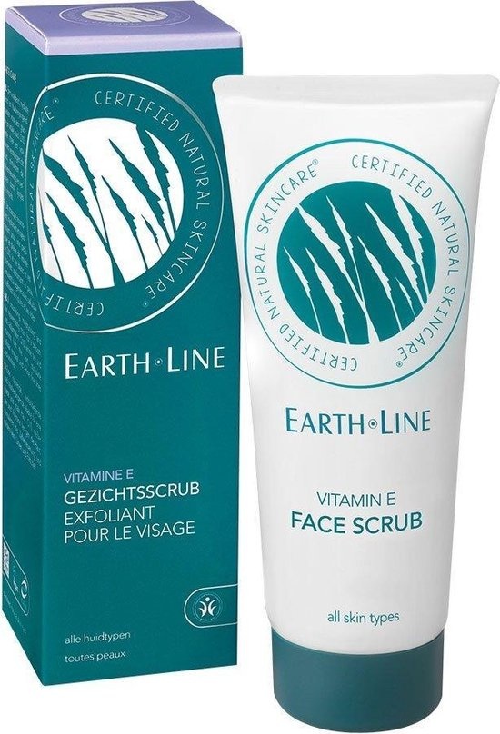 Earth-Line Gezichtsscrub Vitamine E, 100ml - Verpakking beschadigd