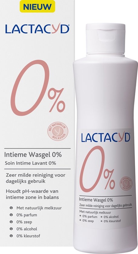 Gel lavant Lactacyd 0% - Gel lavant spécialement pour la zone