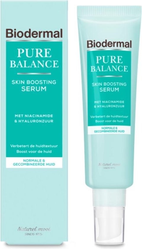 Biodermal Pure Balance Skin Boosting Serum - Sérum à l'acide hyaluronique et à la niacinamide - 30 ml