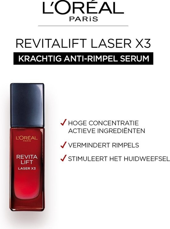 L'Oréal Paris Revitalift Laser X3 Serum - 30 ml - Anti Rides