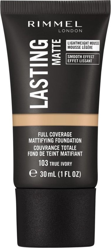 Rimmel London - Fond de teint Lasting Matte True Ivory 103