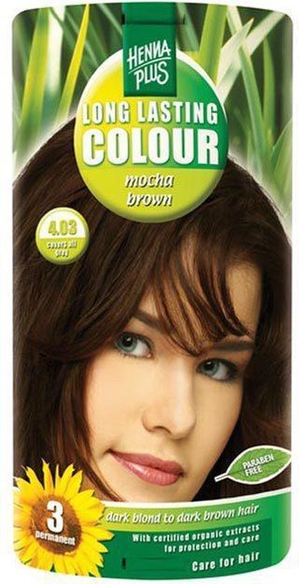 Hennaplus Long Lasting Color 4 03 Mocha Brown Hair Dye Packaging Damaged Onlinevoordeelshop