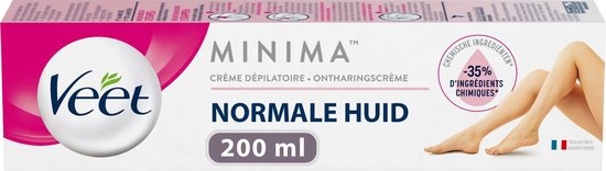 Veet Ontharingscreme - Normale Huid - Minima  200 ml - Verpakking beschadigd