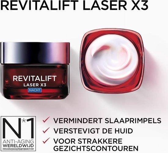 L’Oréal Paris Skin Expert Revitalift Laser X3 anti-rimpel nachtcrème