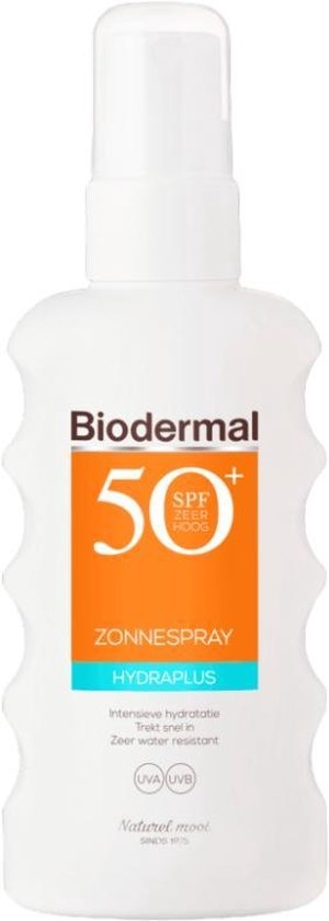 Écran Solaire Biodermique - Hydraplus - Spray Solaire - SPF 50 - 175ml