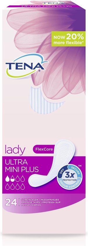 Lady Ultra Mini Plus - 24 stuks - Incontinentie Inlegkruisjes