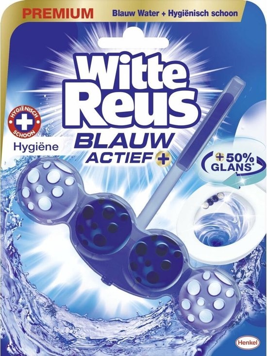 Witte Reus WC Blauw Actief - 50 gr - Toiletblok