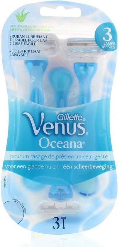 Gillette Venus Oceana - 3 pièces - Rasoirs jetables