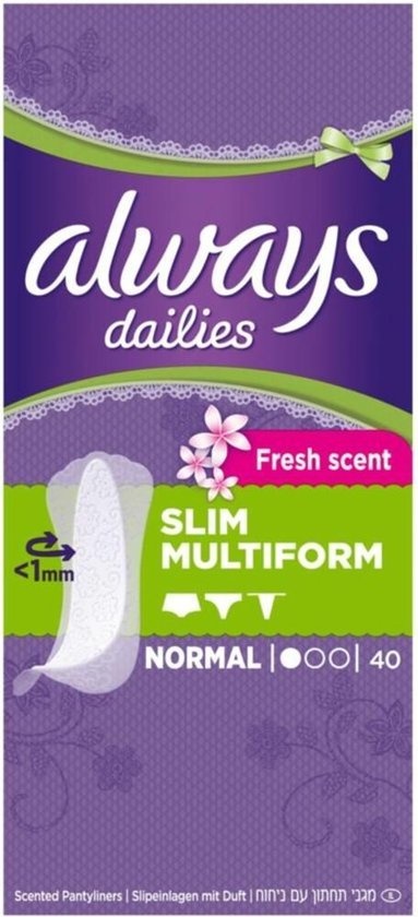 Always Pantyliners Fresh Flexistyle 40 pièces