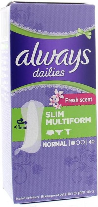 Always Pantyliners Fresh Flexistyle 40 pieces