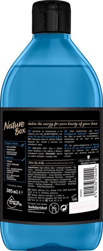 Nature Box Gel douche humidité et fraîcheur à la noix de coco - 385 ml