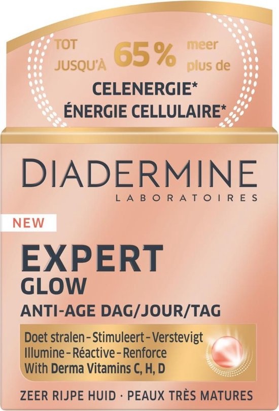 Diadermine - Crème de jour anti-âge Expert Active Glow - 50 ml