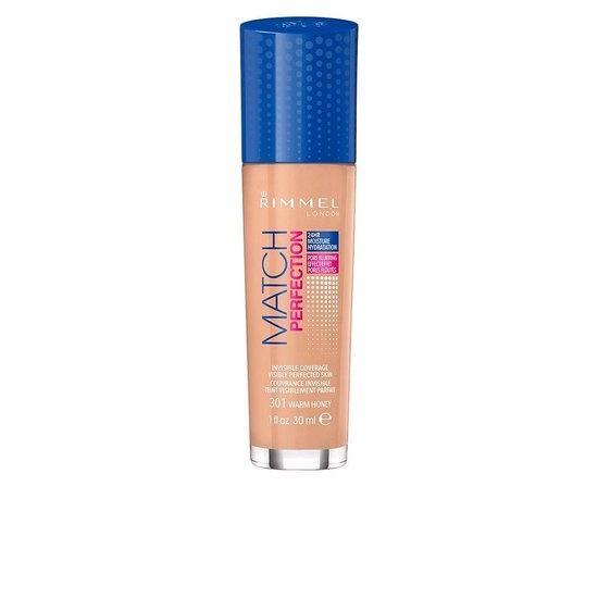 Fond de teint Match Perfection de Rimmel London - 301 Warm Honey