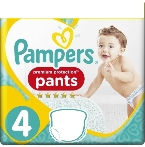 Pampers Premium Schutzhose - Größe 4 (9-15 kg) -80 Stück - Windelhose - Verpackung beschädigt