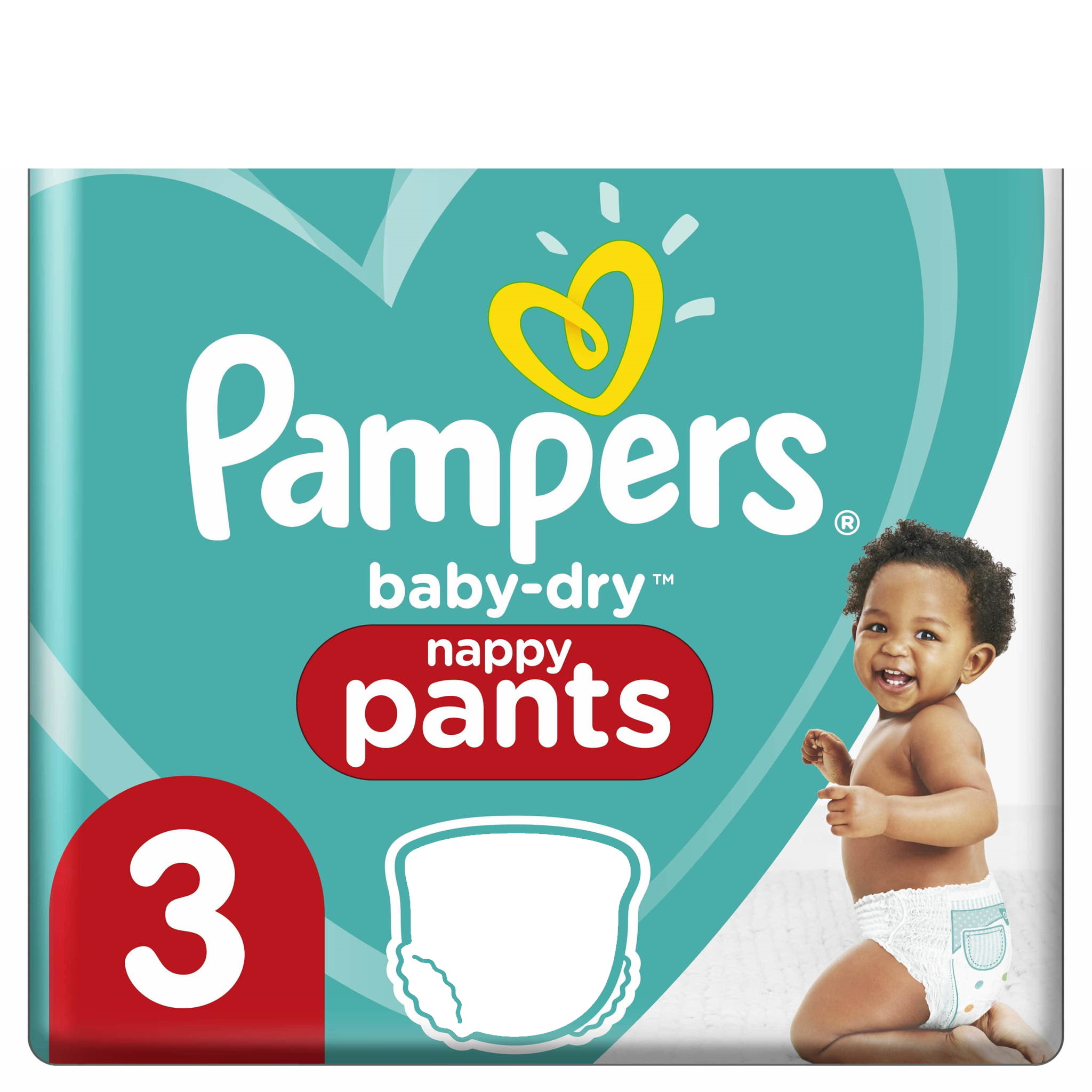 Pampers Baby-Dry Pants Diaper Pants - Taille 3 (6-11 kg) - 60 pièces - Emballage endommagé