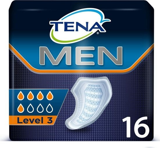 TENA For Men Level 3 - Serviettes d'incontinence 16 pièces - Emballage endommagé