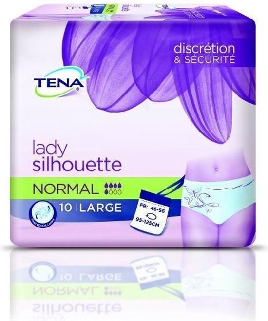 Culotte D Incontinence Silhouette Femme Tena Taille L 10pcs Incontinence Moderee Emballage Endommage Onlinevoordeelshop