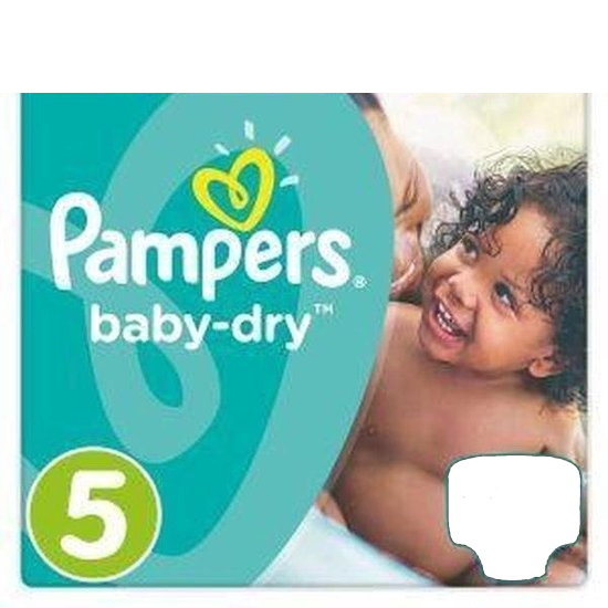 Pampers Baby Dry Diapers Size 5 (11-23 kg) 36 pieces - Packaging damaged