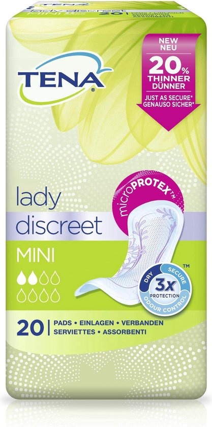 TENA Lady Discreet Mini Bandagen 20 Stück