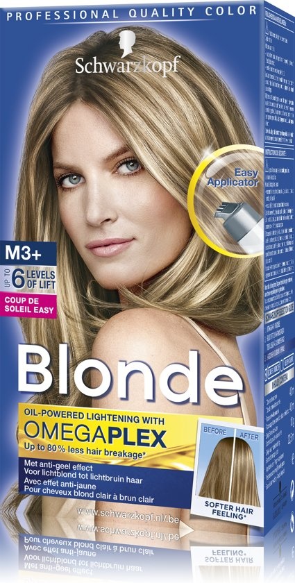 Frem Begivenhed Orkan Schwarzkopf Blonde Coupe de Soleil Easy Highlighter M3 + Hair dye -  Onlinevoordeelshop