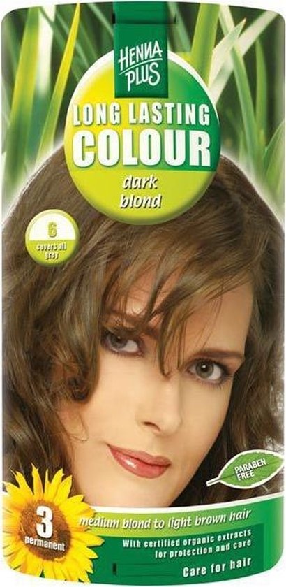 Emuleren Walging Winkelcentrum Hennaplus Long Lasting Colors 6 Dark Blond - Hair dye - Onlinevoordeelshop