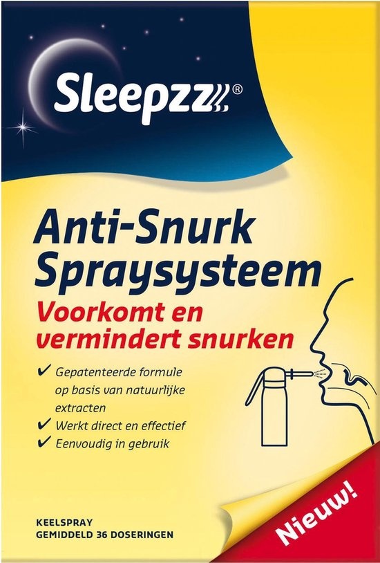 Sleepzz Anti Snurk Spraysysteem Antisnurkmiddel - 36 doseringen - Verpakking beschadigd