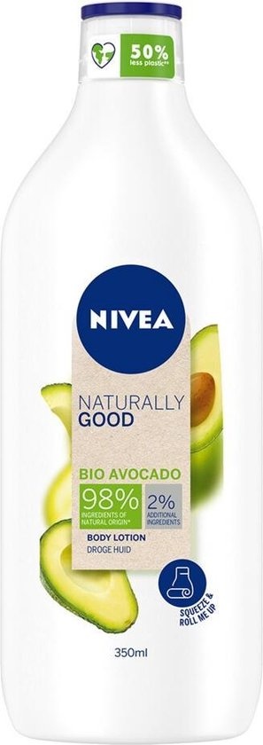 NIVEA Naturally Good Lotion corporelle naturelle à l'avocat et au bien-être - 350 ml