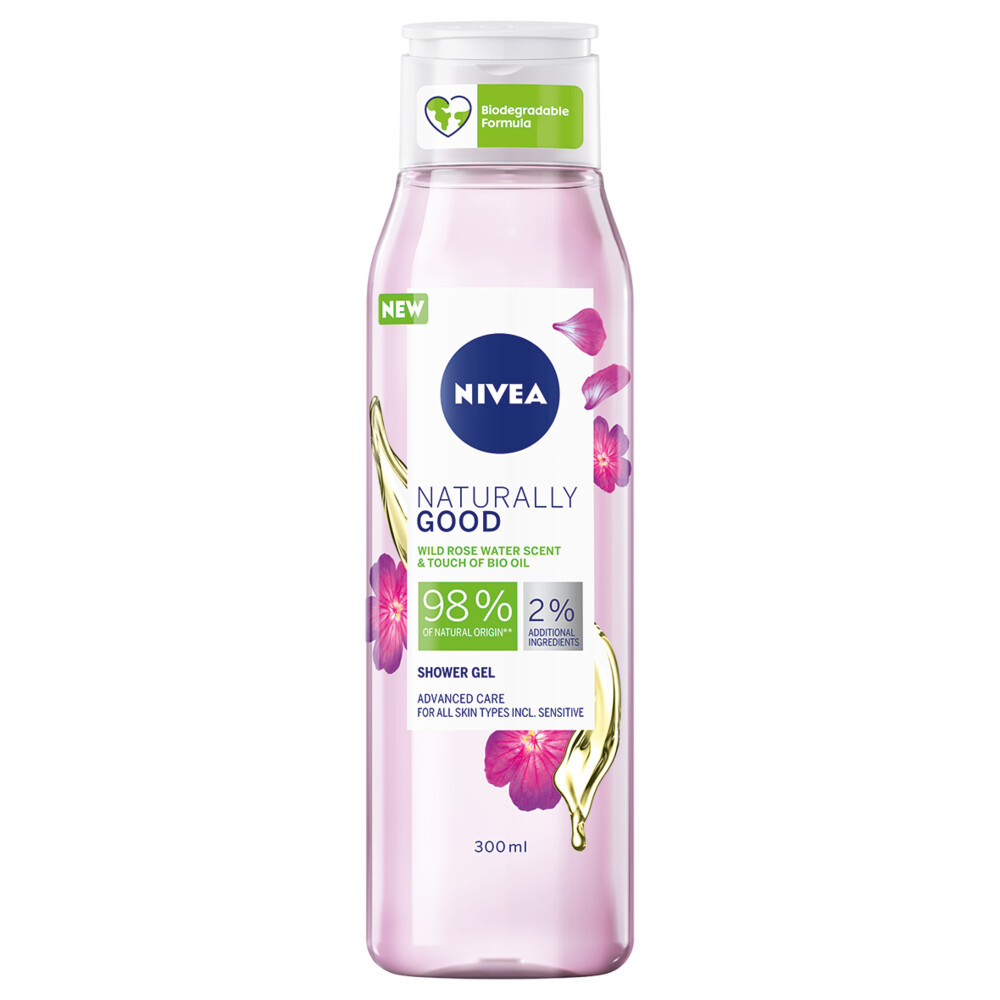 Nivea Shower Naturally Good Geranium Flower 300 ml