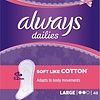 Always Dailies Soft Like Cotton Large - Pantyliners 48pcs. - Emballage endommagé