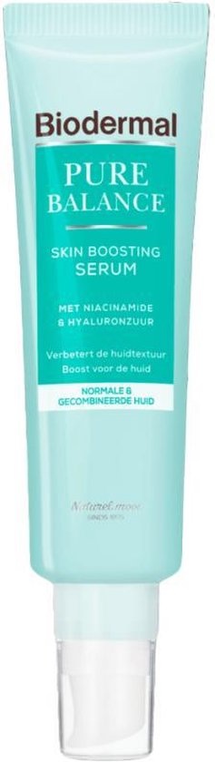 Biodermal Pure Balance Skin Boosting Serum - Sérum à l'acide hyaluronique et niacinamide - 30ml - Emballage endommagé