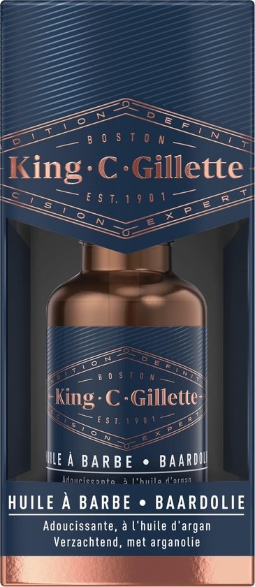 King C. Gillette Bartöl für Männer 30 ml - Verpackung beschädigt