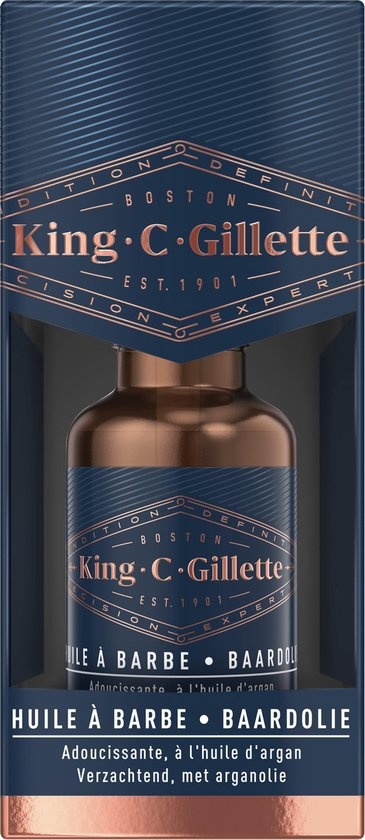 King C. Gillette Baardolie Voor Mannen 30 ml - Verpakking beschadigd