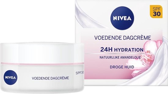 NIVEA Essentials Crème de Jour Nourrissante Peaux Sèches SPF30 - 50ml - Emballage endommagé