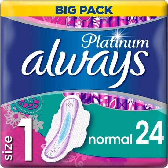 Always Sanitary towels Platinum Normal 24 pieces