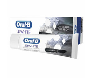 Oral-B 3D White Whitening Therapy - Intense Cleansing Toothpaste with Charcoal - 75ml -