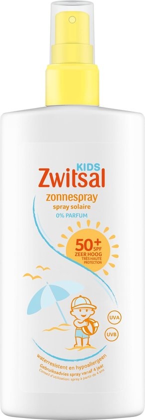Zwitsal Kids SPF 50+ 0% spray solaire parfum - 200 ml
