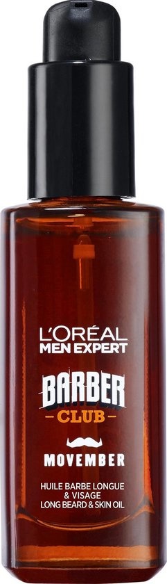 L'Oréal Paris Herren Experte Barber Club Bartöl für Bart, Schnurrbart & Gesicht - 30 ml
