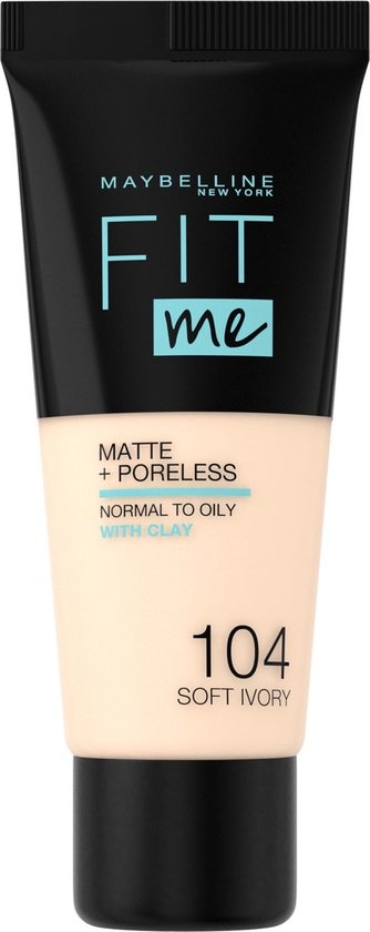 Maybelline Fit Me Matte & Poreless Foundation - 104 Soft Ivory -  Onlinevoordeelshop